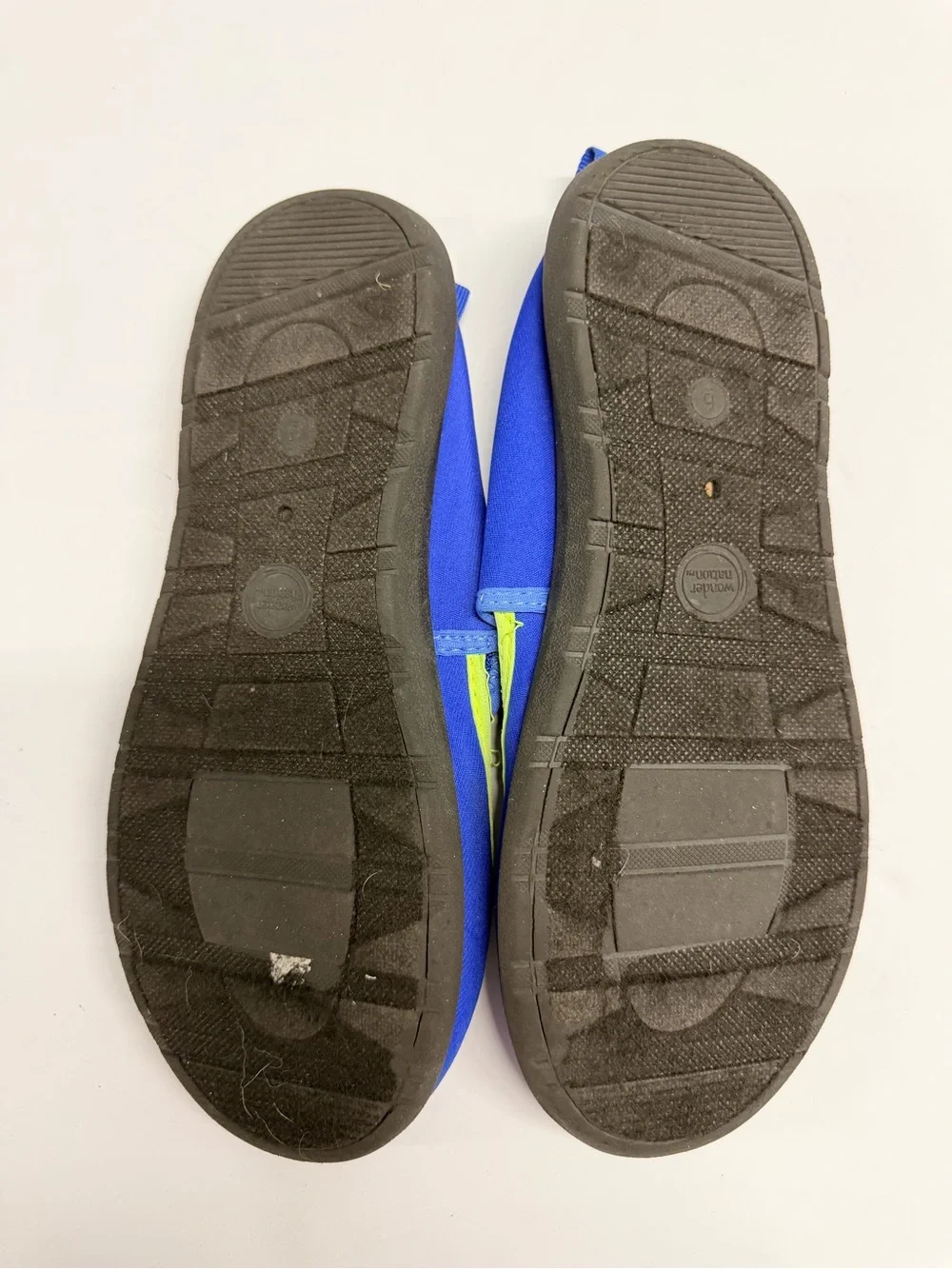 wonder nation Blue & Neon Yellow Kids Mesh Water Shoes